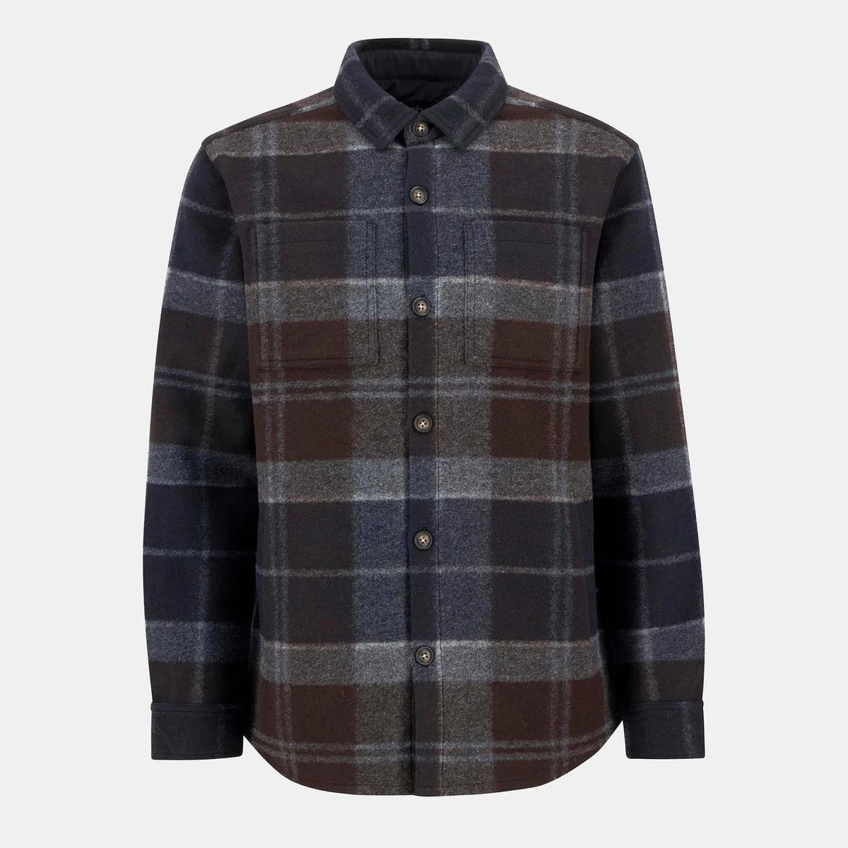 Barbour Men's Chapter Check Long Sleeve 4 Pockets Overshirt