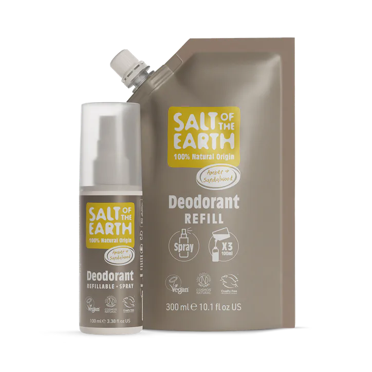 Salt of the Earth Amber & Sandalwood Spray Refill Pouch