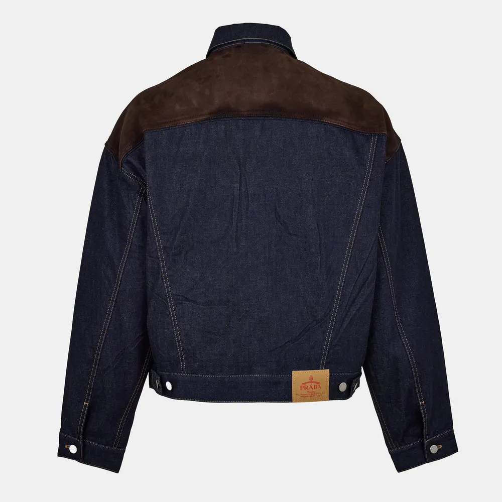 Prada Men's High-Quality Denim Jacket detail 2