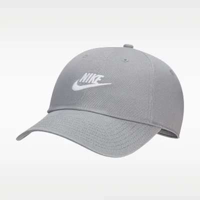 Nike Club Unstructured Futura Wash Cap - Particle Grey/White