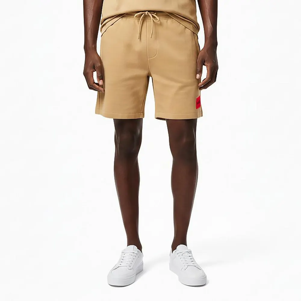 Hugo Mens HUGO Jogger Fleece Shorts with Logo Detail - Soft Cotton-Blend Jersey detail 3