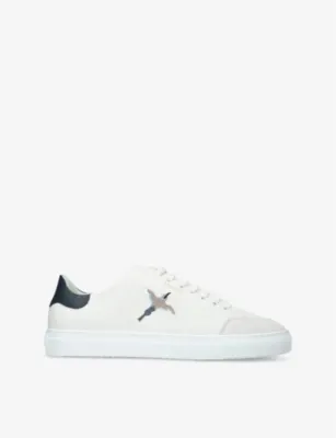 AXEL ARIGATO Clean 90 Bee Bird leather low-top trainers - EUR 41 / 7 UK MEN in White/Navy – Mens | Trainers | Lace up trainers