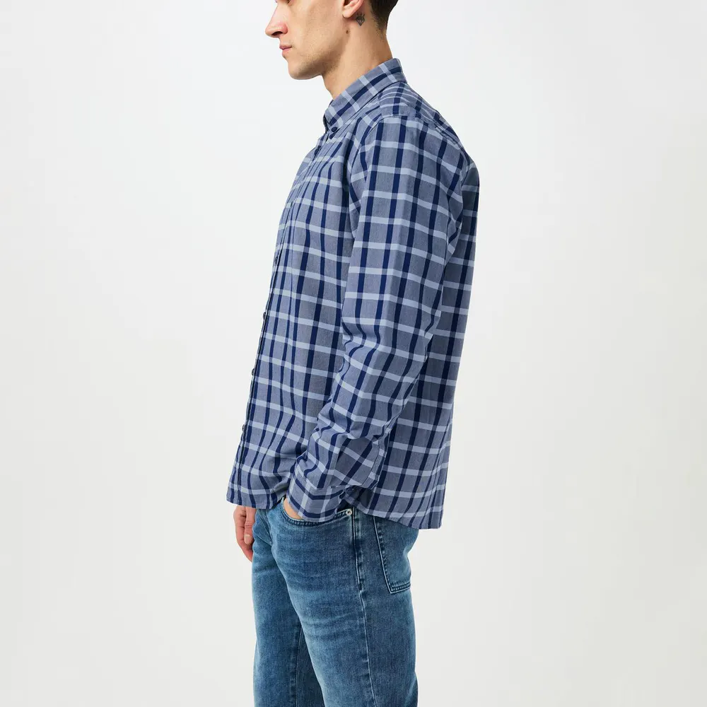 Boss Men's Black Patterned Long Sleeve Shirt detail 2