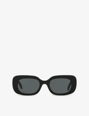CELINE CL000476 BOLD 3 DOTS CL40287U Rectangle-Frame Acetate Sunglasses in BLACK – Mens | Sunglasses | Rectangle