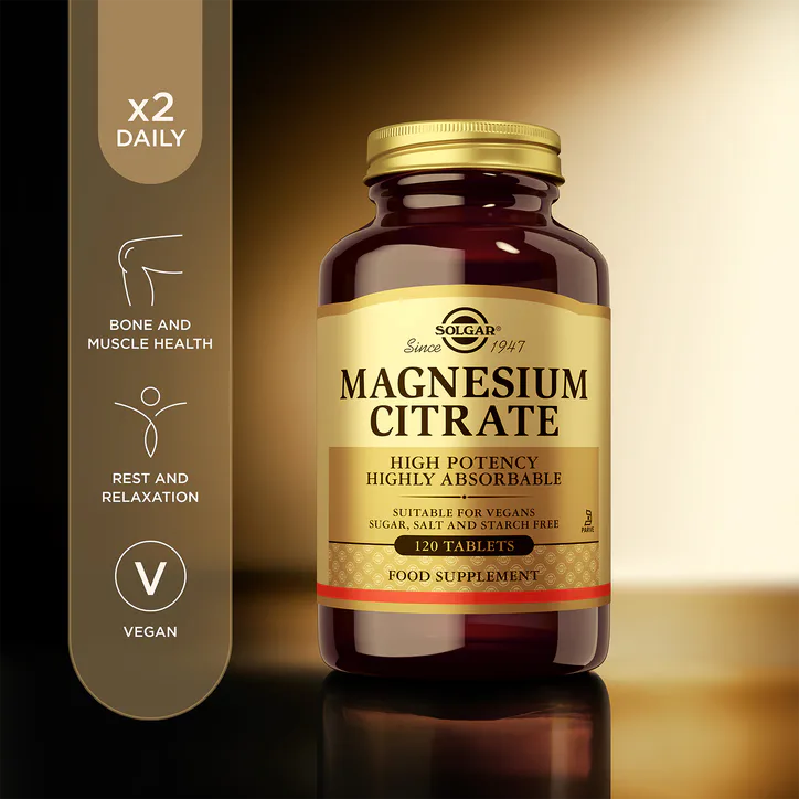 Solgar Magnesium Citrate 120 Tablets detail 2