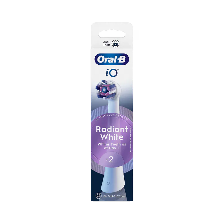 ORAL-B iO Series Radiant White, Original Brush Heads for Teeth Whitening , 2, additional product view 2