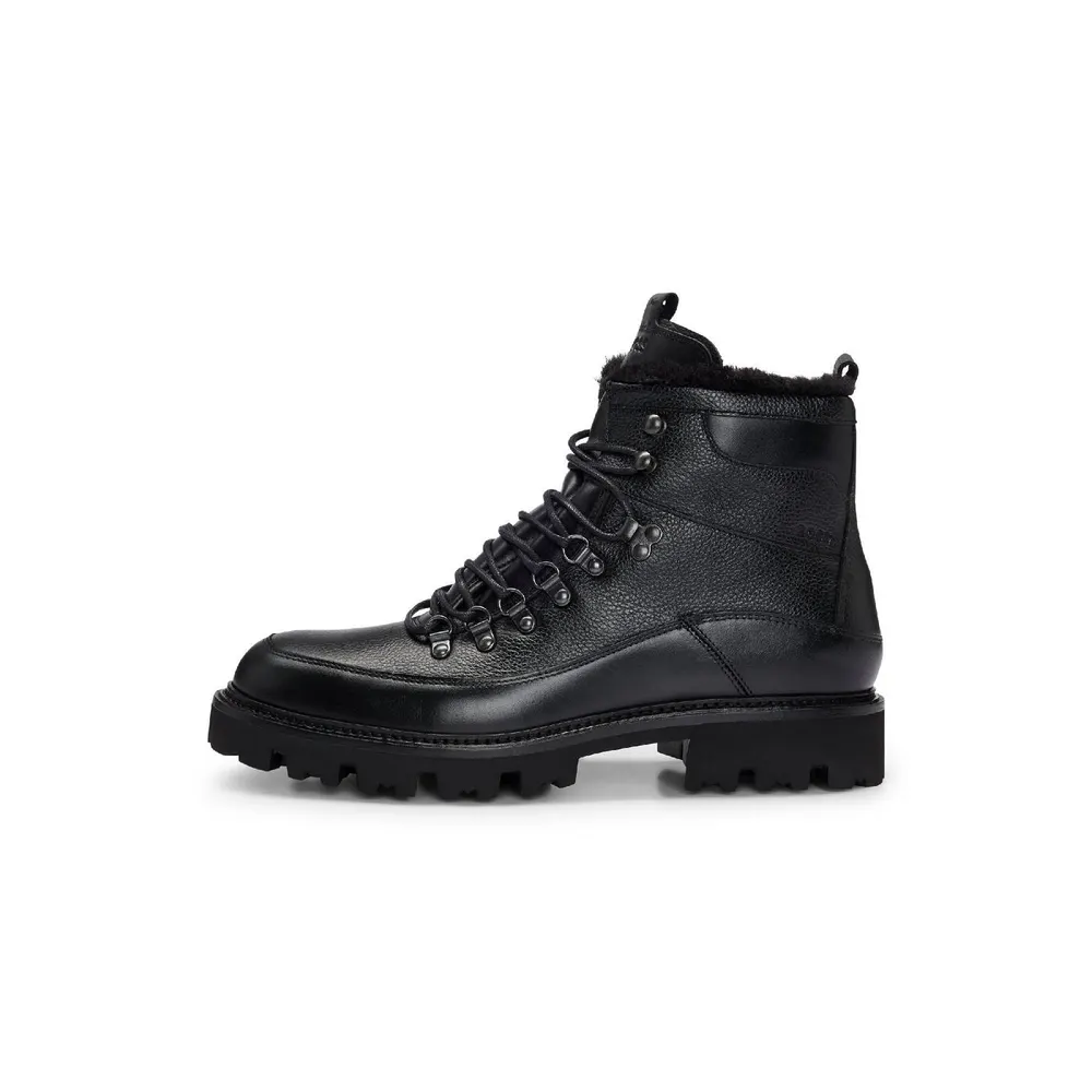 Boss Mens Julyo Halb Laced Boot in Black, additional product view 2