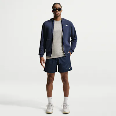 Nike Club Men's Woven Flow Shorts - Obsidian/White