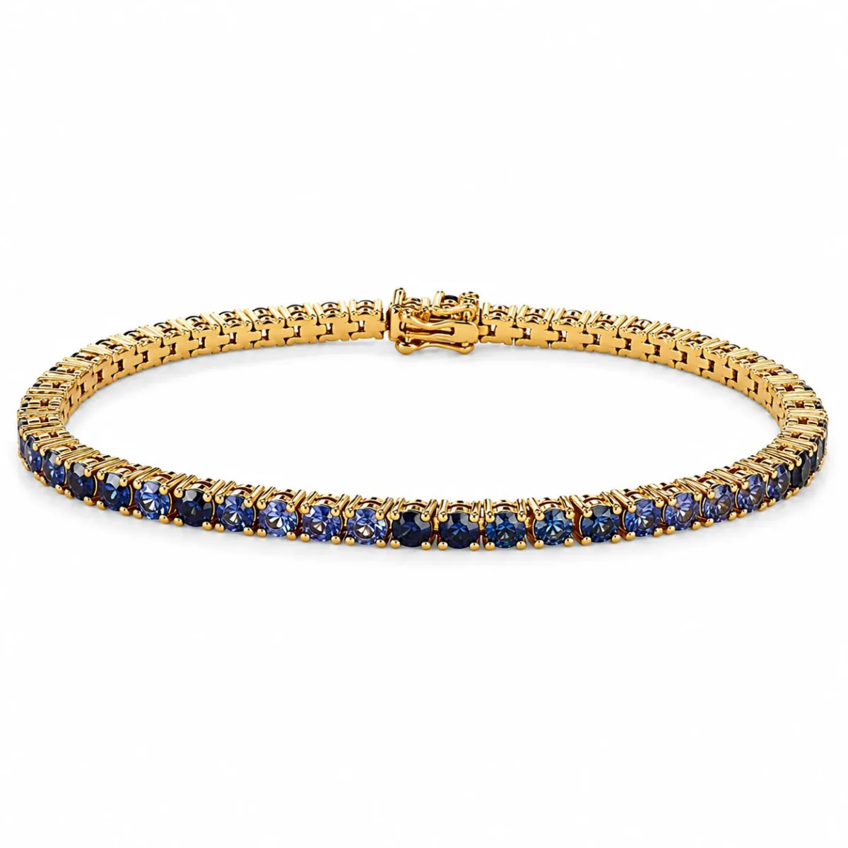 PIA - For Him GEMSTONES 10 Pointer Water Sapphire Tennis Bracelet 67488