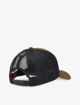 HUGO Brand-Embroidered Cotton-Twill and Mesh Trucker Hat detail 3