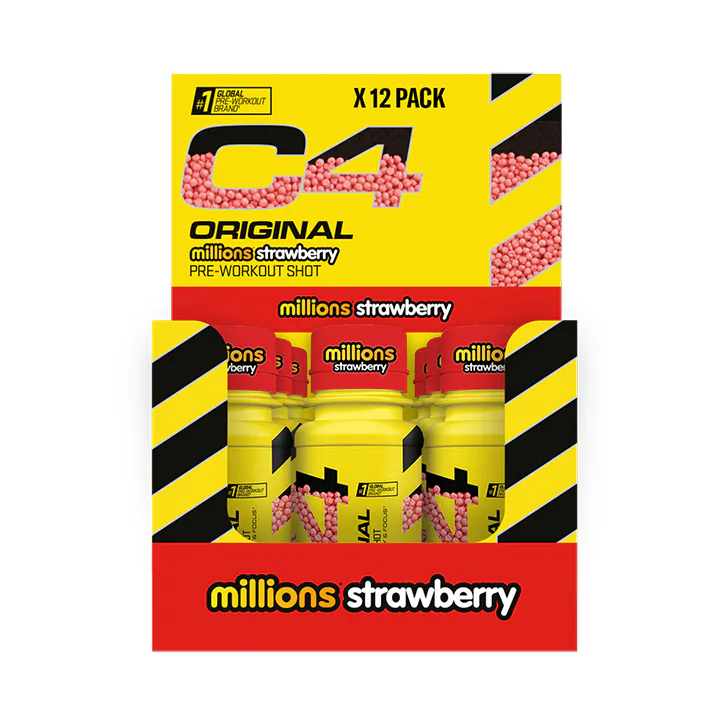 Cellucor C4 Pre-Workout Shots Millions Strawberry 12 x 60ml detail 2