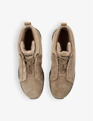 ZEGNA Triple Stitch Vetta suede high-top trainers - EUR 45 / 11 UK MEN in Beige, additional product view 2
