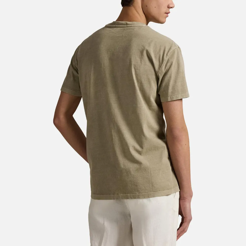 Ralph Lauren Men's T-Shirt in Olive, additional product view 2