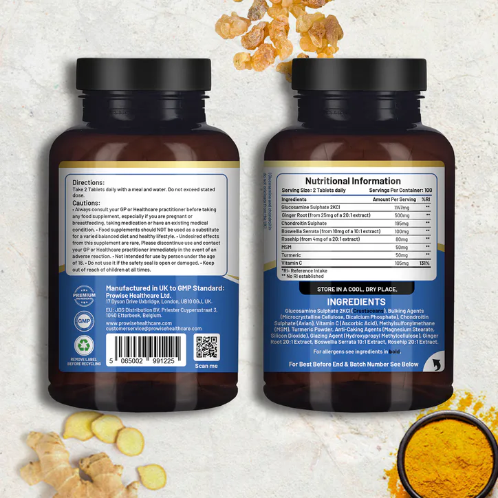 Prowise Healthcare Glucosamine and Chondroitin Complex 200 High Strength Tablets detail 2