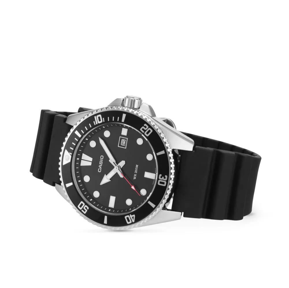 Casio Analogue MDV-107 Mens Watch in Black, additional product view 2