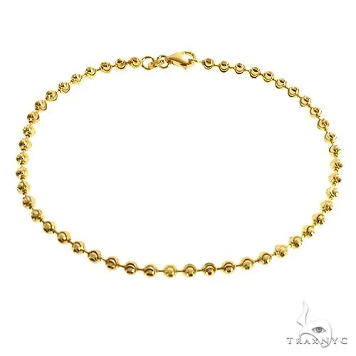 JALGAS - SKYLINE JEWELRY Moon Cut 10K Yellow Gold Bracelet 8 Inches 3mm 67128 in Yellow – Bracelet