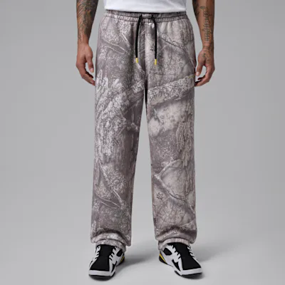 Jordan Brooklyn Men's Realtree Open-Hem Trousers - White/Bright Citron