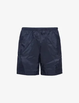 PRADA Triangle-Logo Re-Nylon Swim Trunks - BLACK in BLACK, additional product view 2