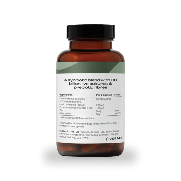 Virtue Gut Synbiotic Probiotic + Prebiotic 30 Capsules detail 2