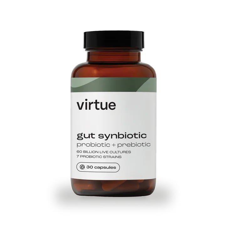 Virtue Gut Synbiotic Probiotic + Prebiotic 30 Capsules