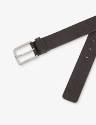 BOTTEGA VENETA Intrecciato Leather Belt - 38 detail 2