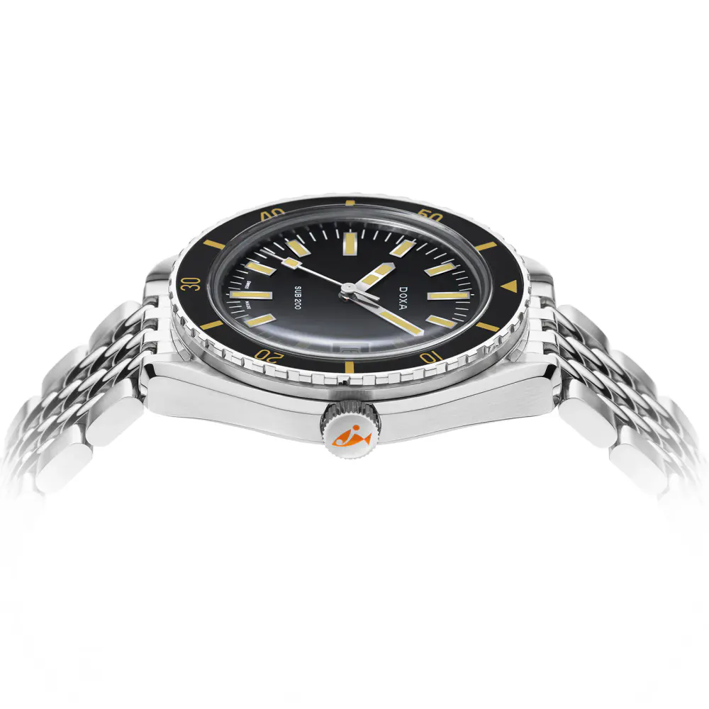 DOXA Sub 200 Sharkhunter 42mm Mens Watch in Black, additional product view 3
