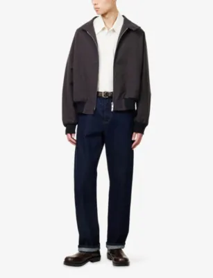 STUDIO NICHOLSON Over Cotton-Blend Jacket in BROWN MARL, additional product view 2