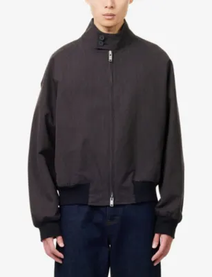 STUDIO NICHOLSON Over Cotton-Blend Jacket in BROWN MARL, additional product view 3