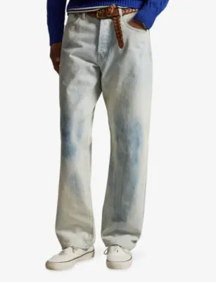 POLO RALPH LAUREN Distressed Straight-Leg Denim Jeans - 32/32 detail 3