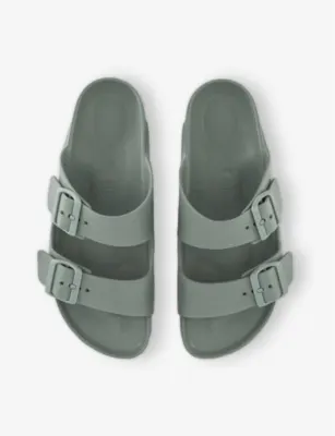 BIRKENSTOCK Arizona two-strap moulded sandals - EUR 43.5 / 9.5 UK MEN in PURE SAGE EVA, additional product view 2