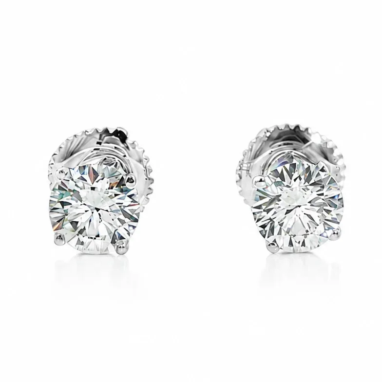 AHMED - EVOLVD DIAMONDS .925 Silver Diamond Earrings 1 Ctw 71505 – Earrings