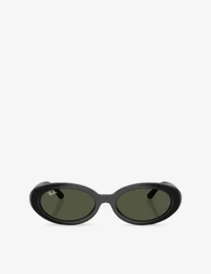 RAY-BAN RB2223 Oval-Frame Acetate Sunglasses
