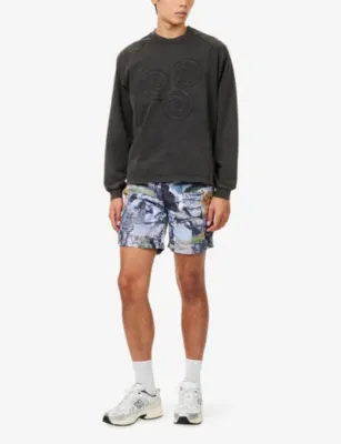 PELLADOR Graphic-Print Burren Swim Shorts detail 2
