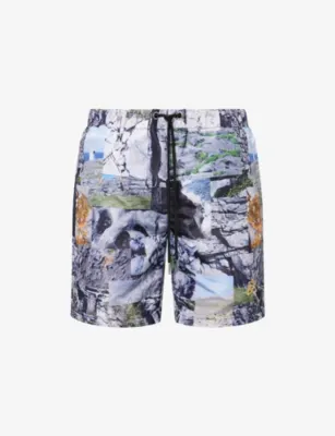 PELLADOR Graphic-Print Burren Swim Shorts