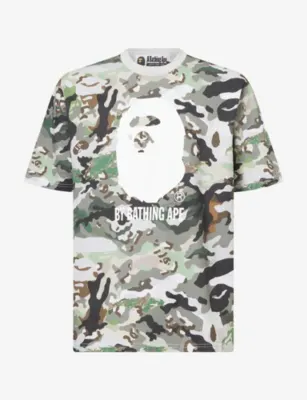 A BATHING APE Hybrid Camo-Print Cotton T-Shirt