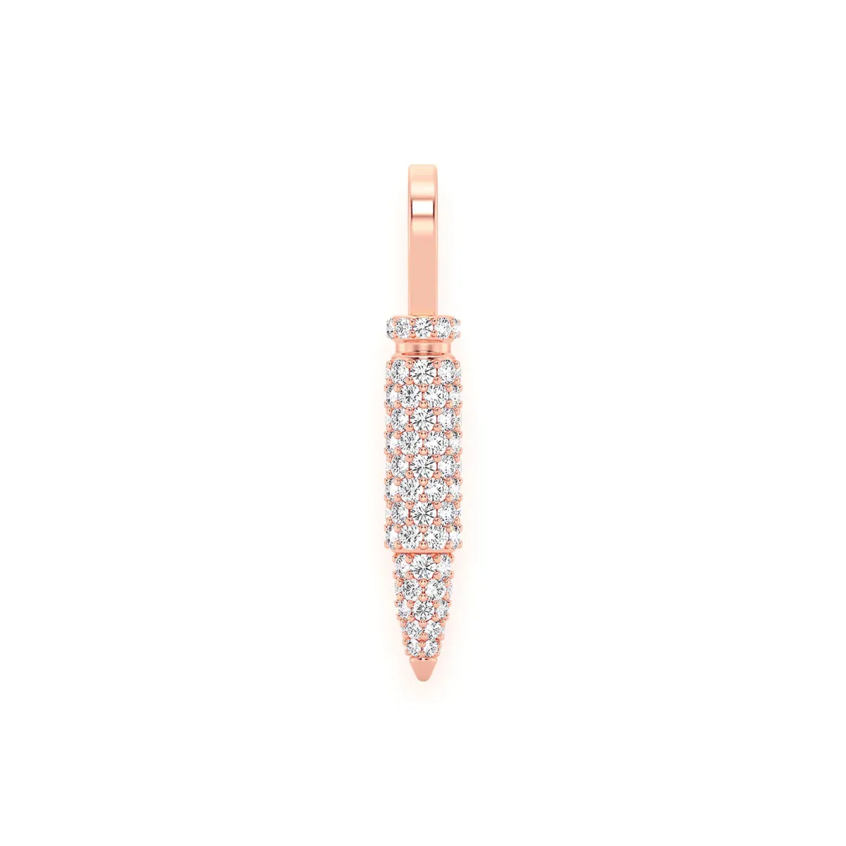 For Him Bullet Diamond Pendant in Rose Gold / Natural Diamond – Pendant