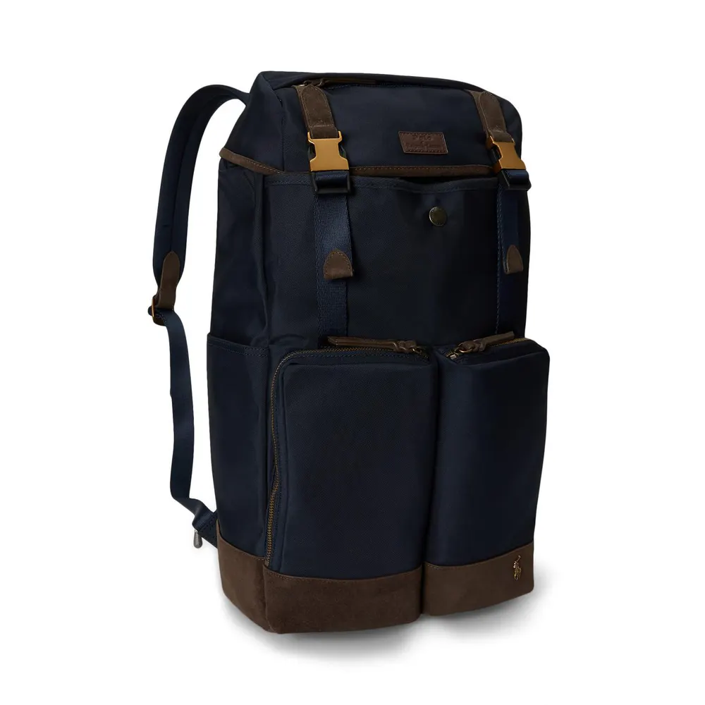 Polo Ralph Lauren Suede Trim Large Backpack detail 2