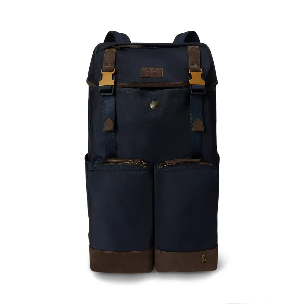 Polo Ralph Lauren Suede Trim Large Backpack