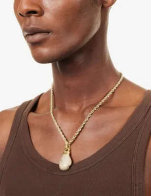 GLD Iced Boxing Glove 18ct Gold-Plated Pendant detail 2
