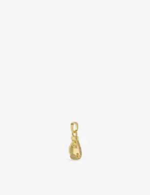 GLD Iced Boxing Glove 18ct Gold-Plated Pendant detail 3