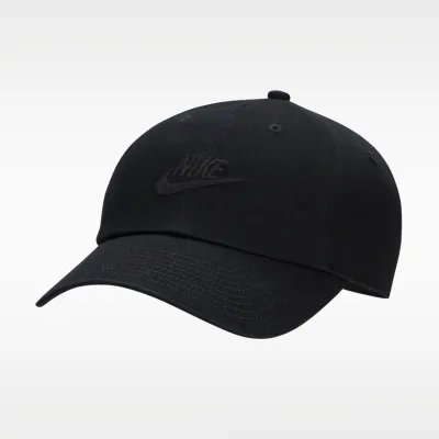 Nike Club Unstructured Futura Wash Cap - Black/Black