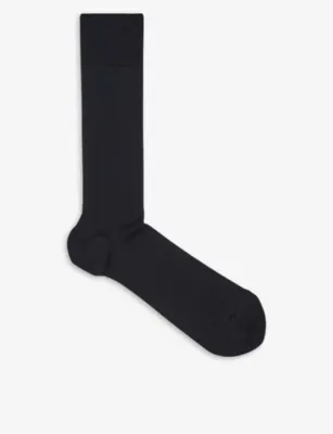 REISS Fela ribbed stretch-cotton socks - AIRFORCE BLUE - EUR 45 / 11 UK MEN detail 2