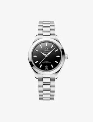 OMEGA Seamaster Aqua Terra 150M Stainless-Steel Manual Watch 30mm in BLACK – Jewellery & Watches | Mens luxury watches