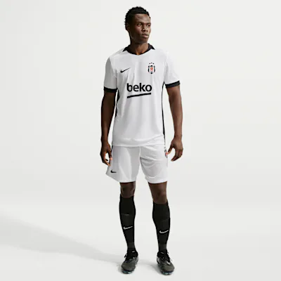 Nike Beşiktaş J.K. Men's Nike Football Knit Shorts - White/Black/Black in White/Black/Black – Nike men's and unisex