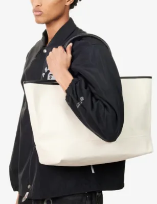 A BATHING APE Logo-Print Canvas Tote Bag detail 3
