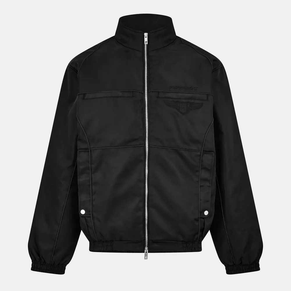 Represent Men's 's Ribbed Collar Bomber Jacket