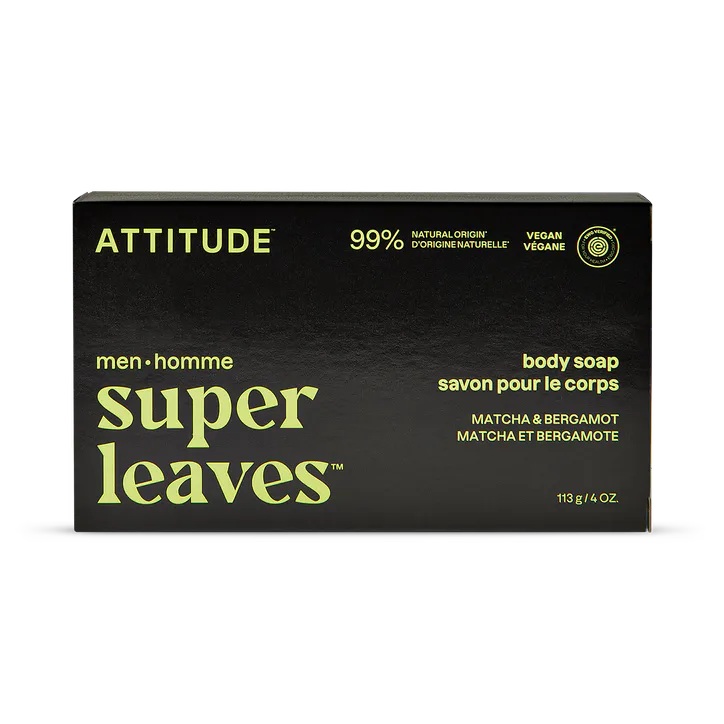Attitude Men's Body Soap Matcha & Bergamot