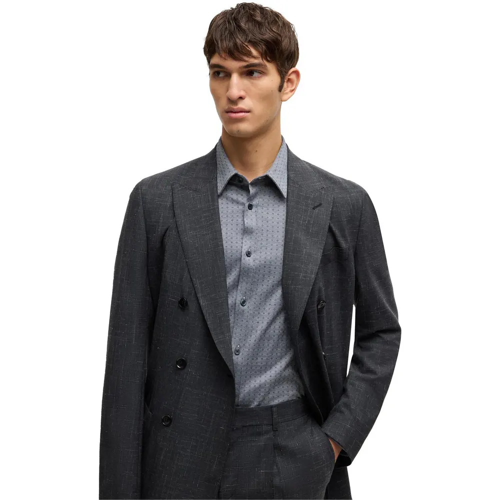 Boss Men's C-Roan Kent Long Sleeve Plain Shirt detail 2