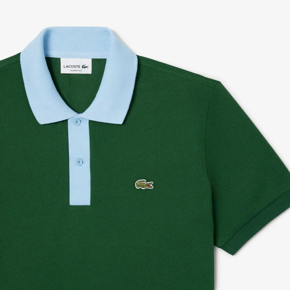 Lacoste Contrast Collar L.12.12 Polo Shirt detail 2