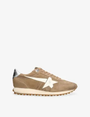 GOLDEN GOOSE Running Marathon 55777 Suede Trainers - BEIGE - EUR 43 / 9 UK MEN in BEIGE – Mens | Trainers | Lace up trainers